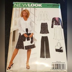 New look 6609 sewing pattern size A 10-22